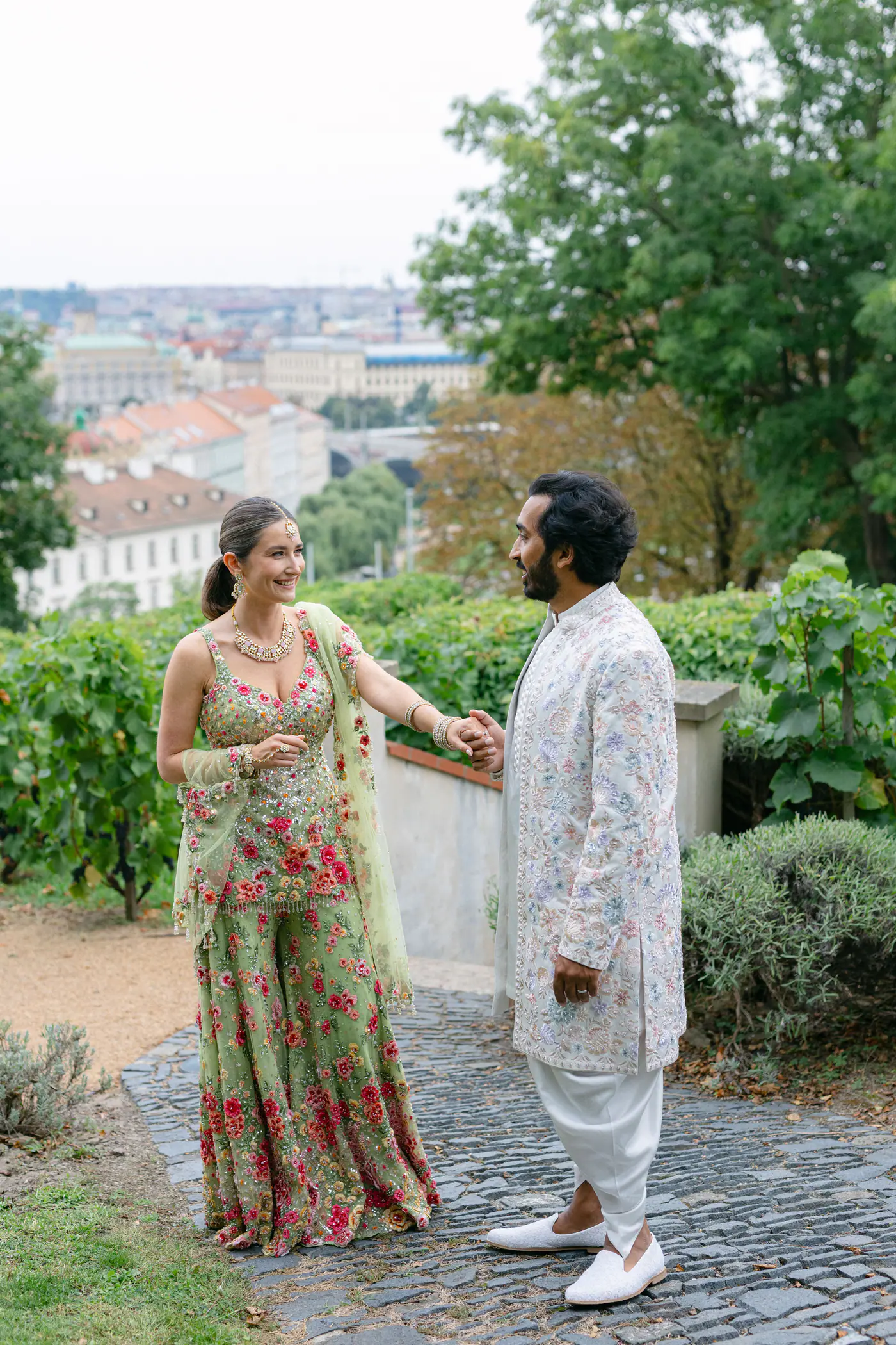 Teresa & Eshan’s Sangeet at Villa Richter, Prague — photo 55 of 196