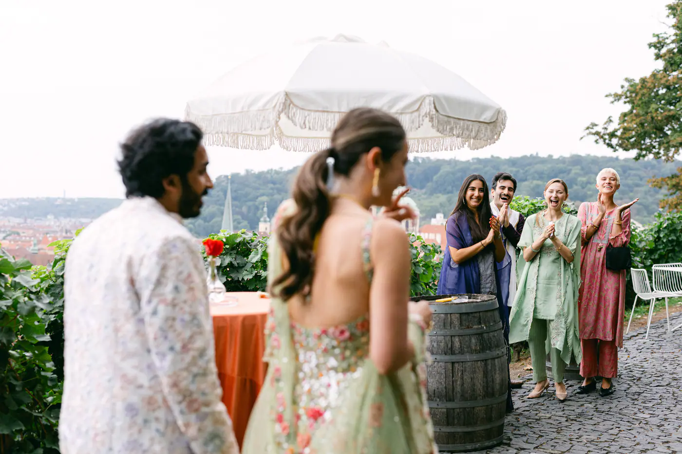 Teresa & Eshan’s Sangeet at Villa Richter, Prague — photo 70 of 196