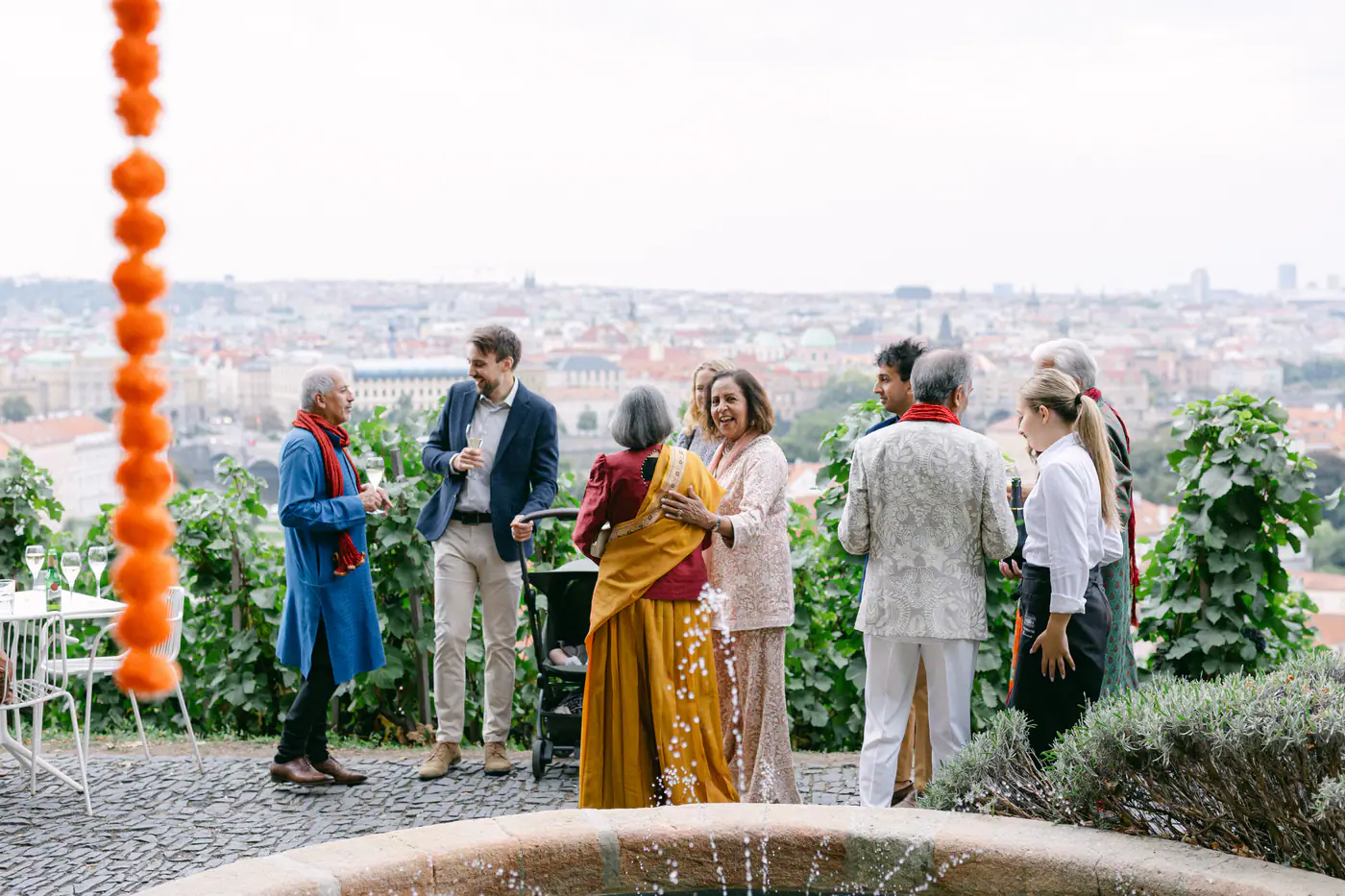 Teresa & Eshan’s Sangeet at Villa Richter, Prague — photo 94 of 196