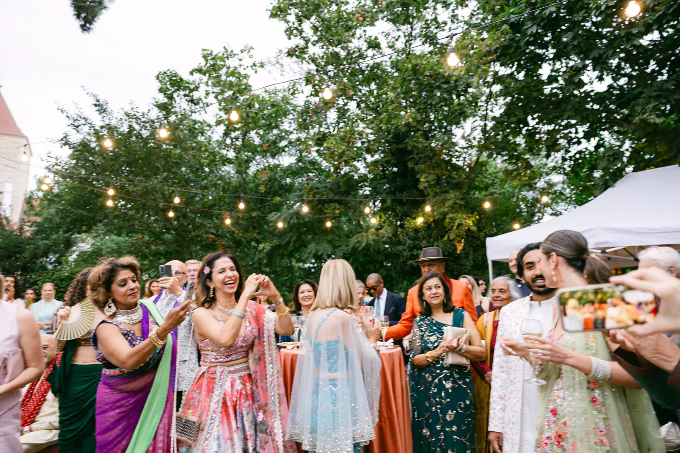 Teresa & Eshan’s Sangeet at Villa Richter, Prague — photo 109 of 196