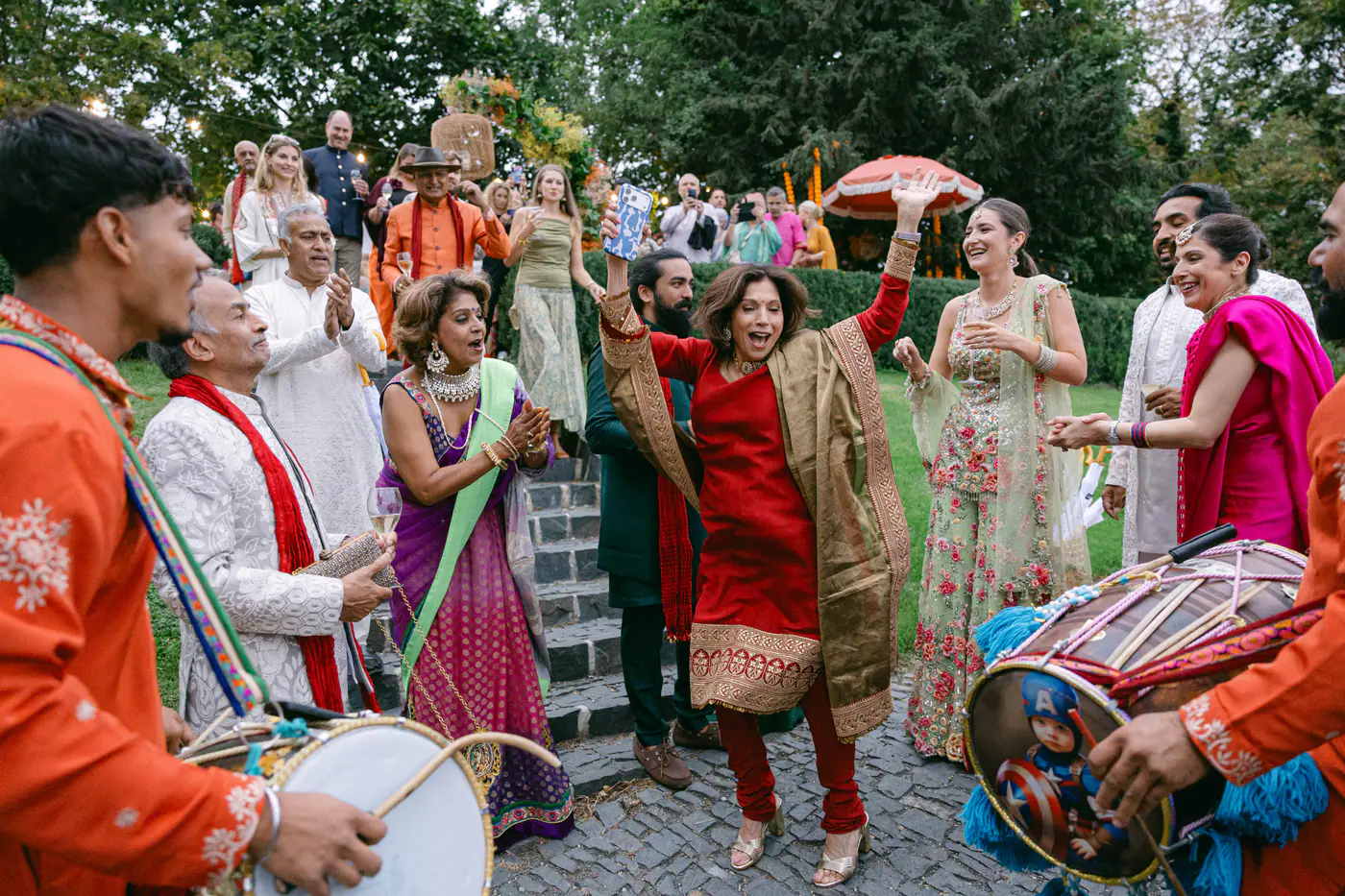 Teresa & Eshan’s Sangeet at Villa Richter, Prague — photo 113 of 196