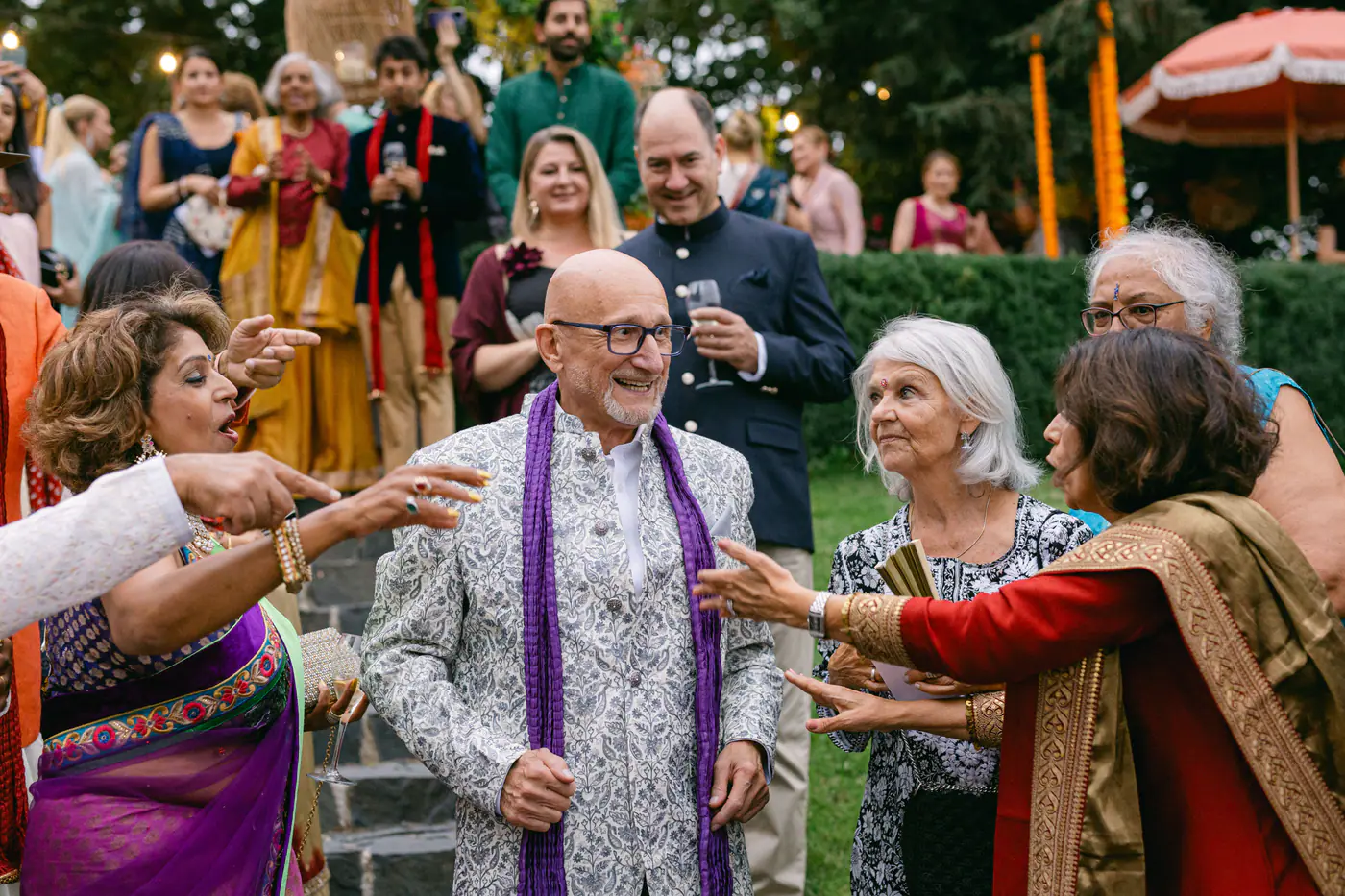 Teresa & Eshan’s Sangeet at Villa Richter, Prague — photo 115 of 196