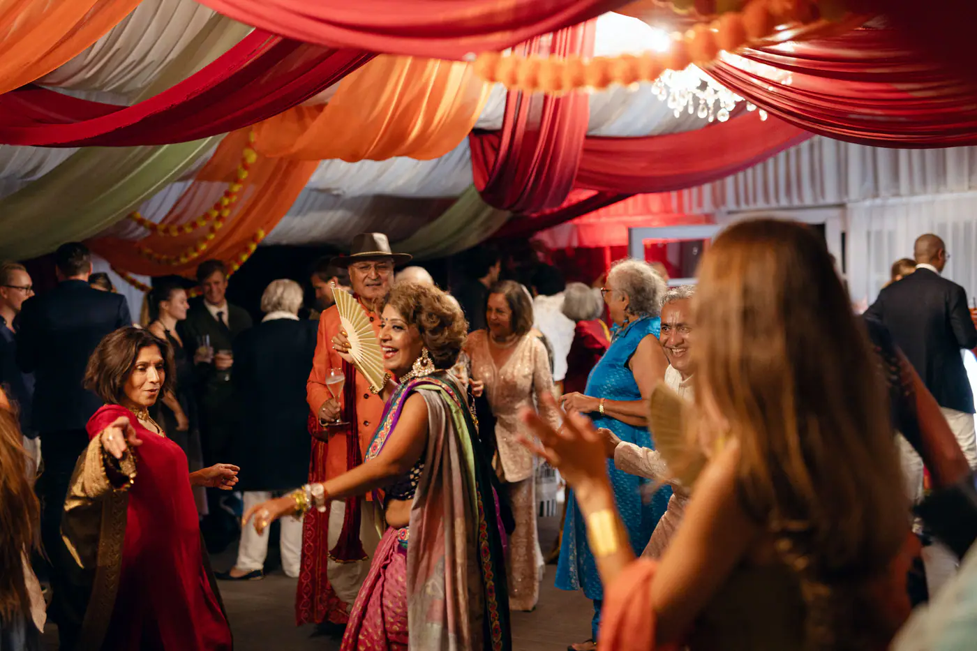 Teresa & Eshan’s Sangeet at Villa Richter, Prague — photo 145 of 196
