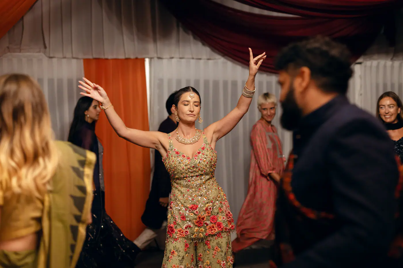 Teresa & Eshan’s Sangeet at Villa Richter, Prague — photo 163 of 196